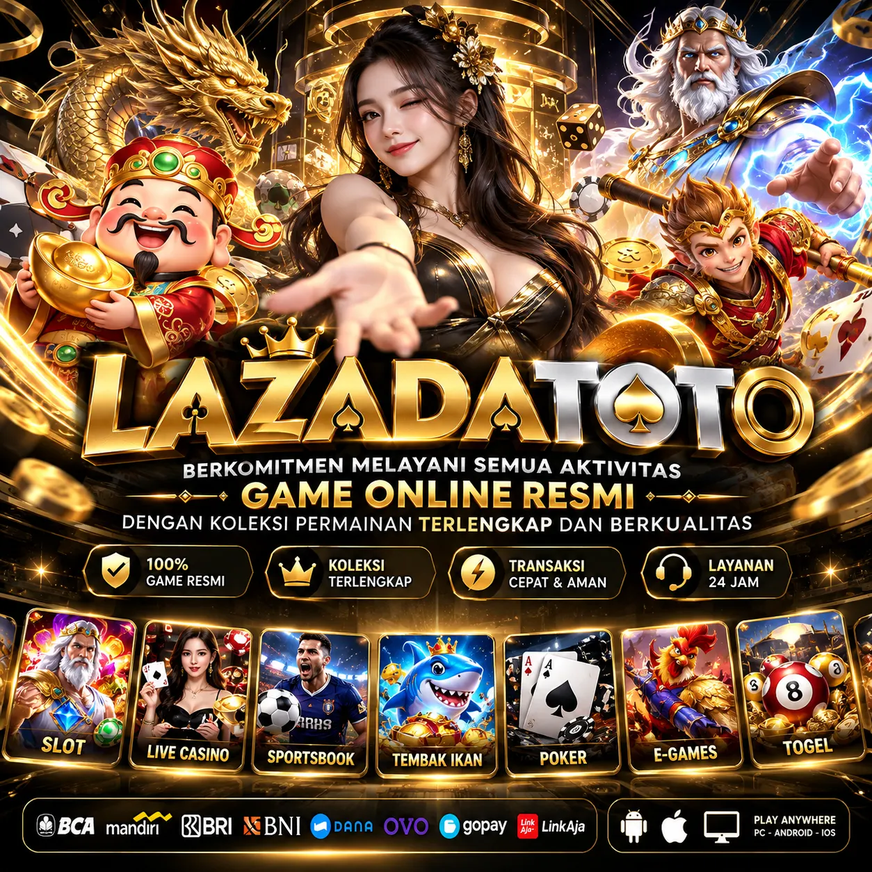 lazada toto Berkomitmen Melayani Semua Aktivitas Game Online Resmi Dengan Koleksi Permainan Terlengkap Dan Berkualitas